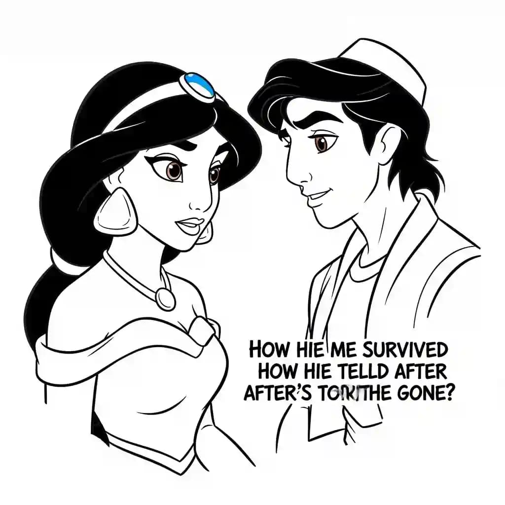 Desenhos da Jasmine para Colorir