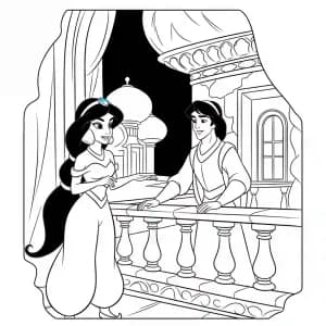 Desenhos da Jasmine para Colorir