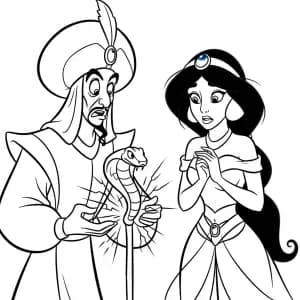 Desenhos da Jasmine para Colorir