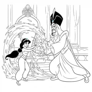 Desenhos da Jasmine para Colorir