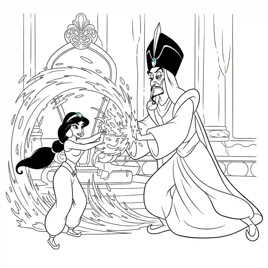 Desenhos da Jasmine para Colorir