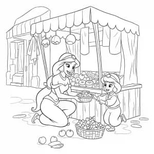 Desenhos da Jasmine para Colorir
