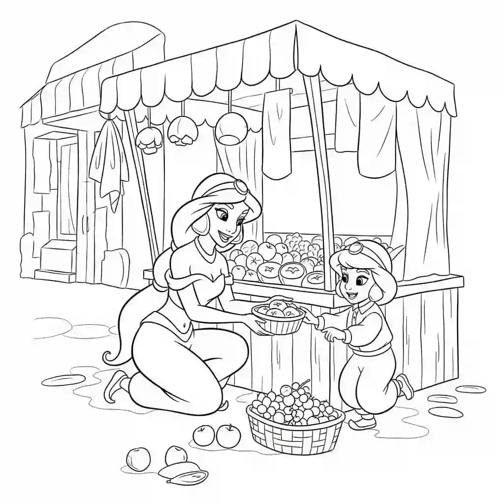 Desenhos da Jasmine para Colorir