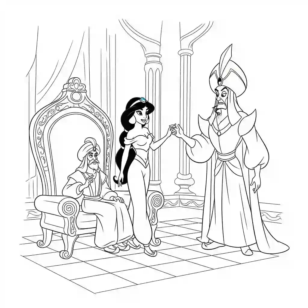Desenhos da Jasmine para Colorir