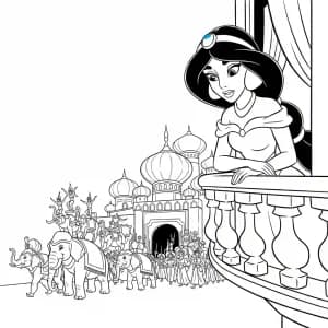 Desenhos da Jasmine para Colorir