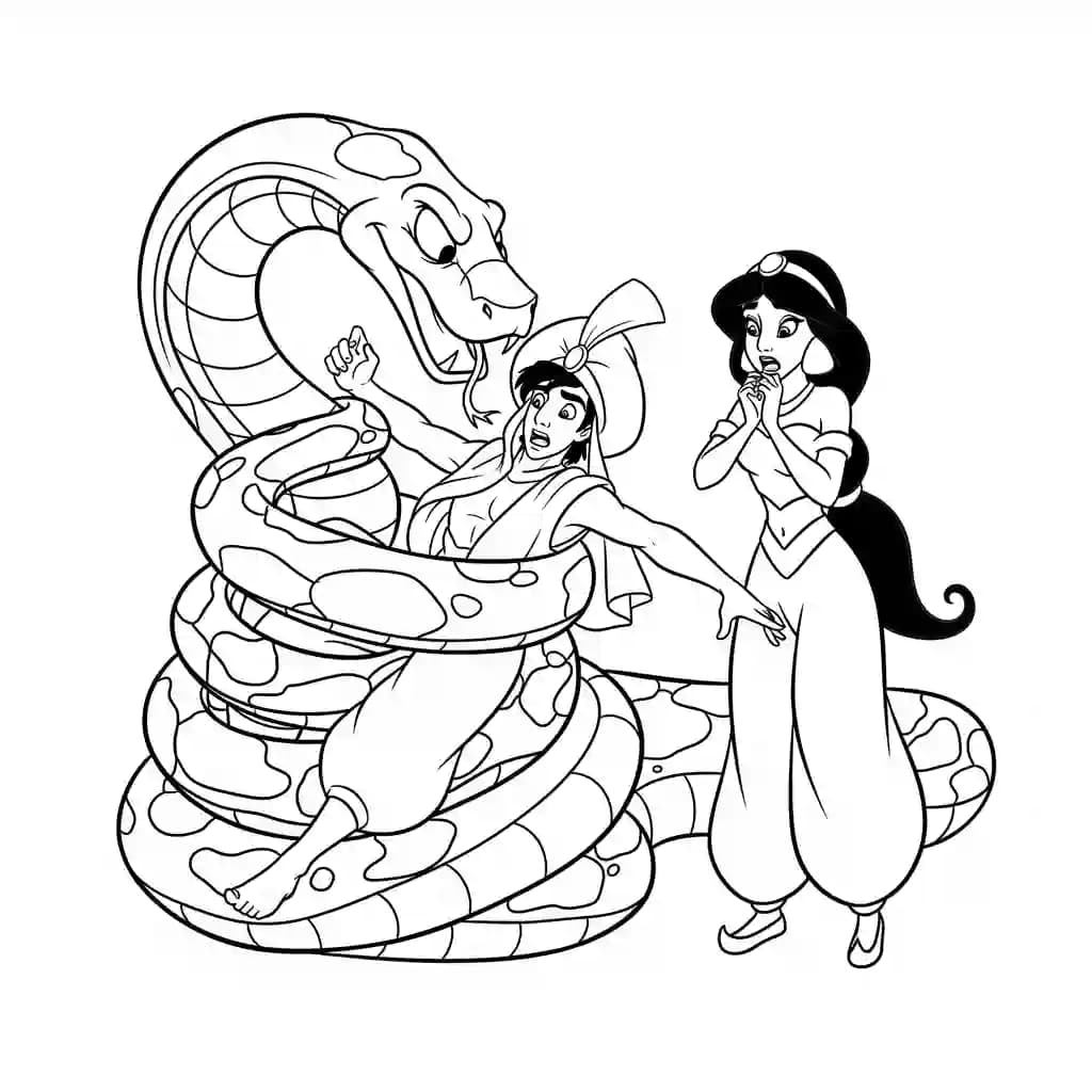 Desenhos da Jasmine para Colorir