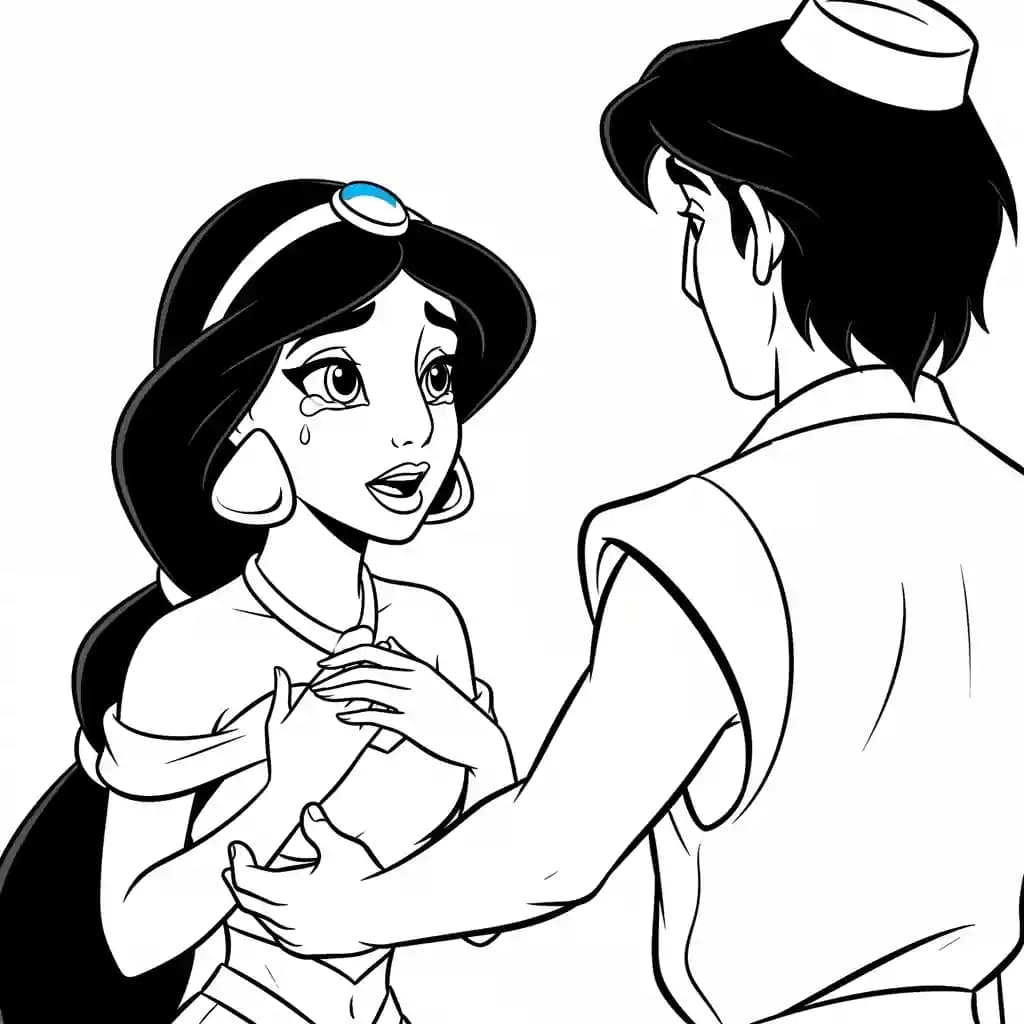 Desenhos da Jasmine para Colorir