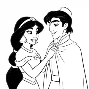 Desenhos da Jasmine para Colorir