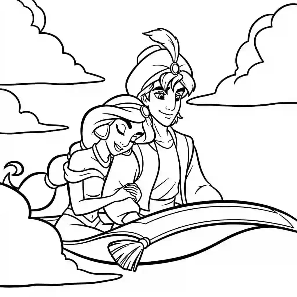 Desenhos da Jasmine para Colorir