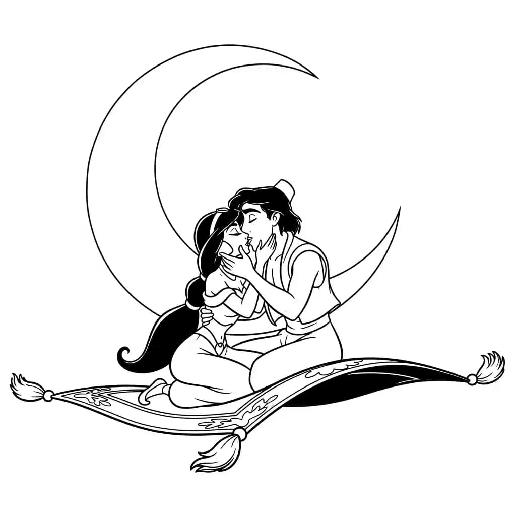 Desenhos da Jasmine para Colorir