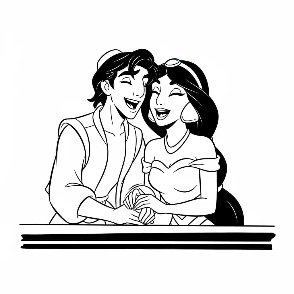 Desenhos da Jasmine para Colorir