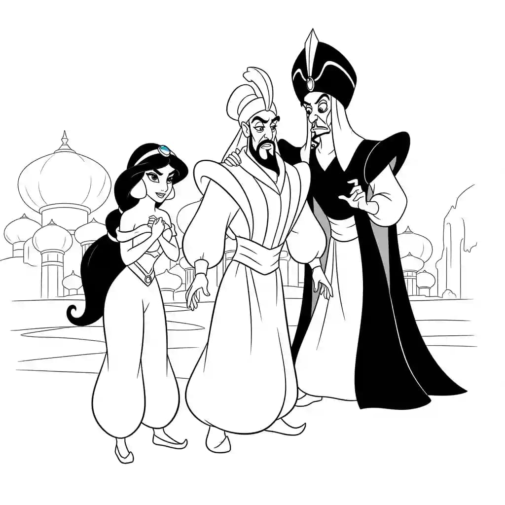 Desenhos da Jasmine para Colorir
