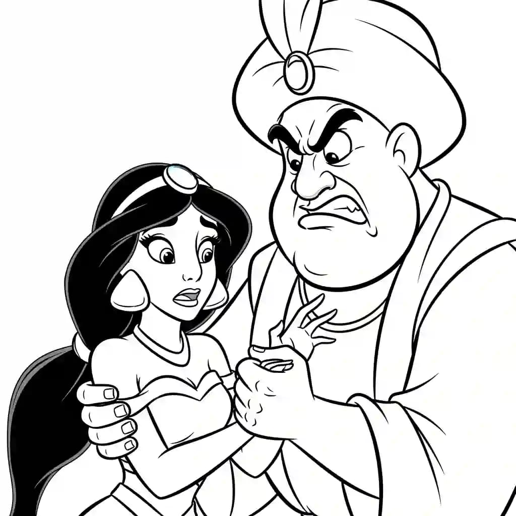 Desenhos da Jasmine para Colorir