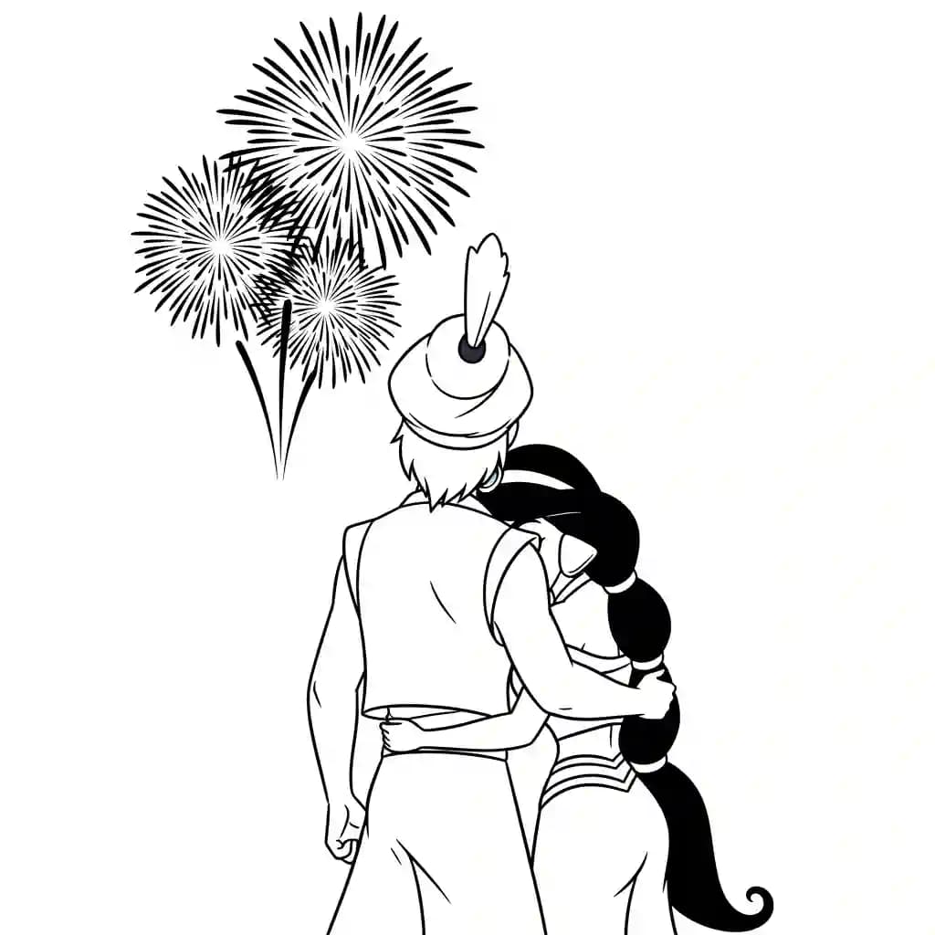 Desenhos da Jasmine para Colorir