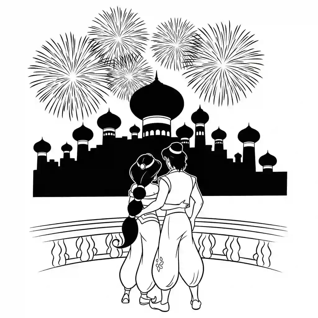 Desenhos da Jasmine para Colorir