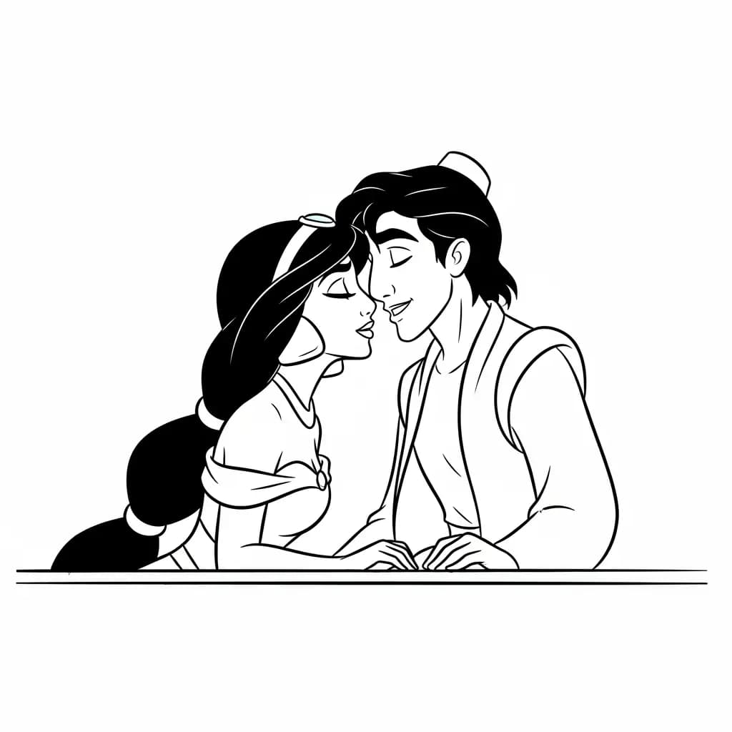 Desenhos da Jasmine para Colorir