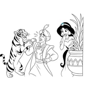 Desenhos da Jasmine para Colorir