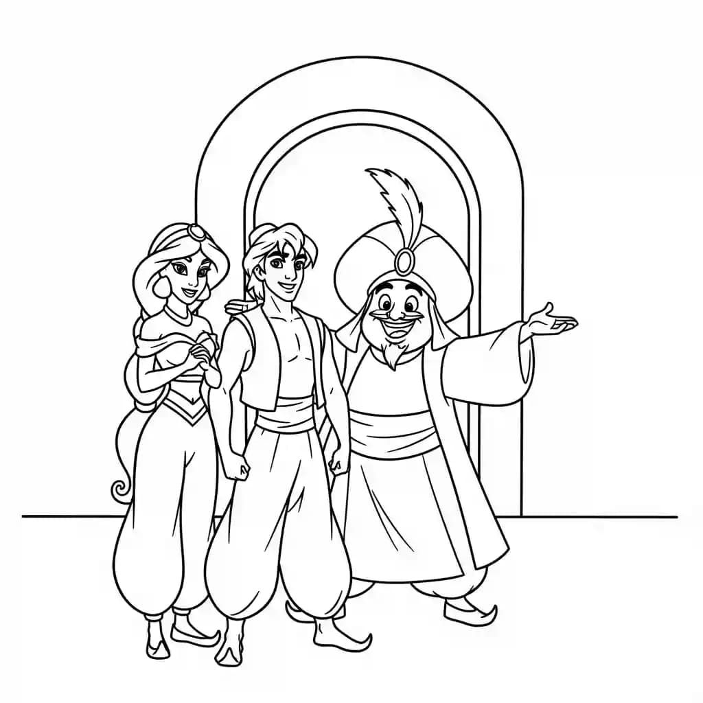 Desenhos da Jasmine para Colorir