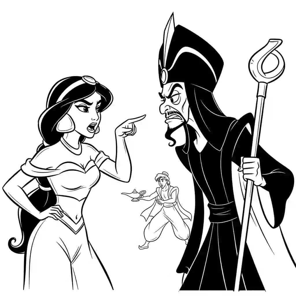 Desenhos da Jasmine para Colorir