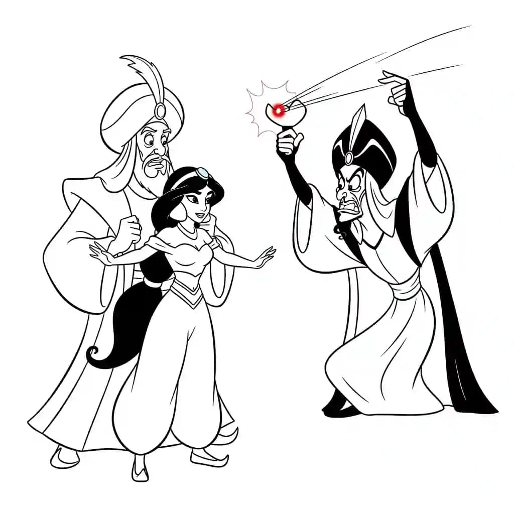 Desenhos da Jasmine para Colorir