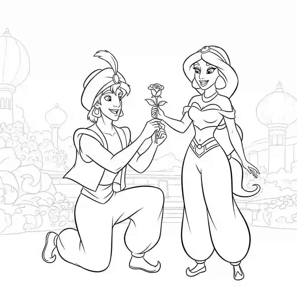 Desenhos da Jasmine para Colorir