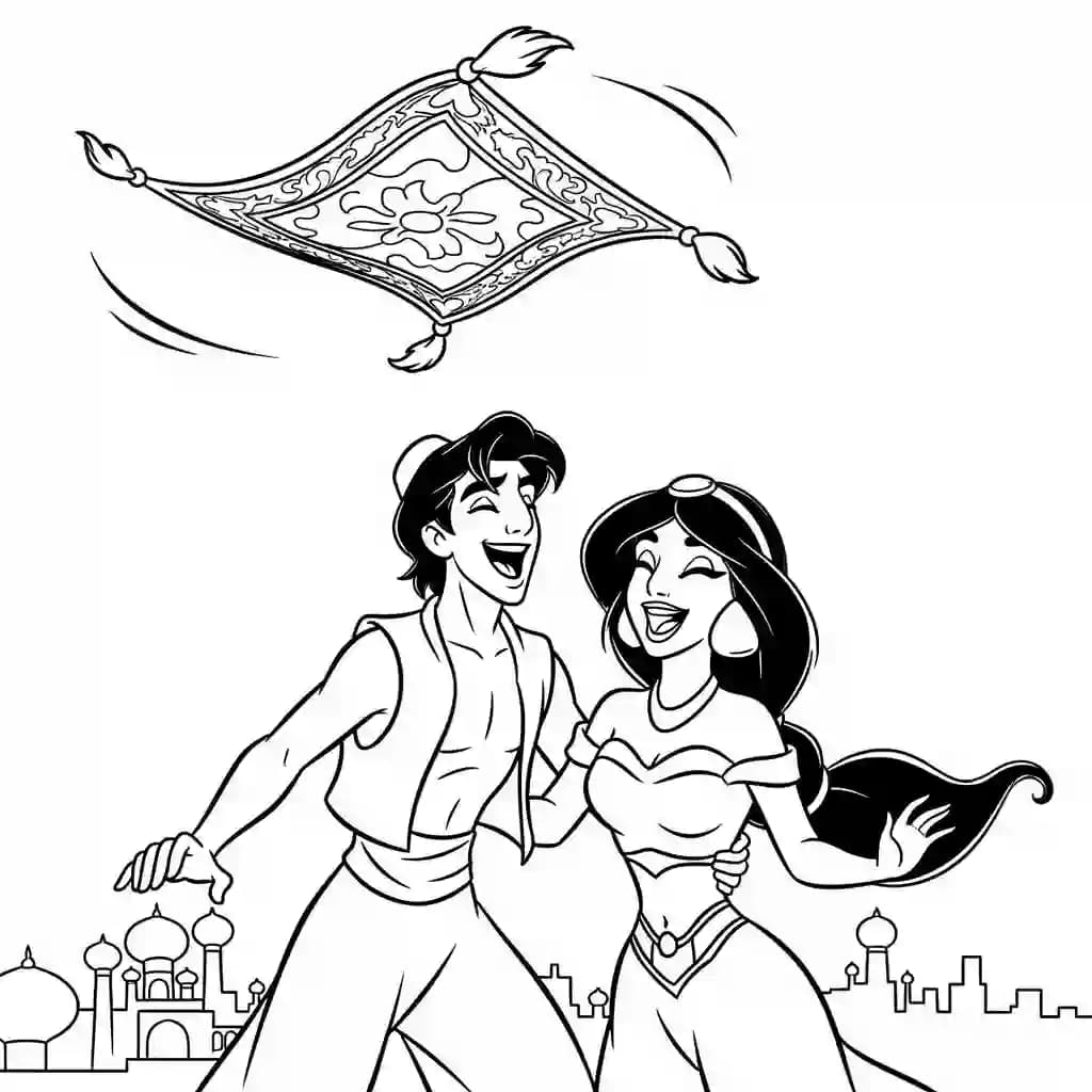 Desenhos da Jasmine para Colorir