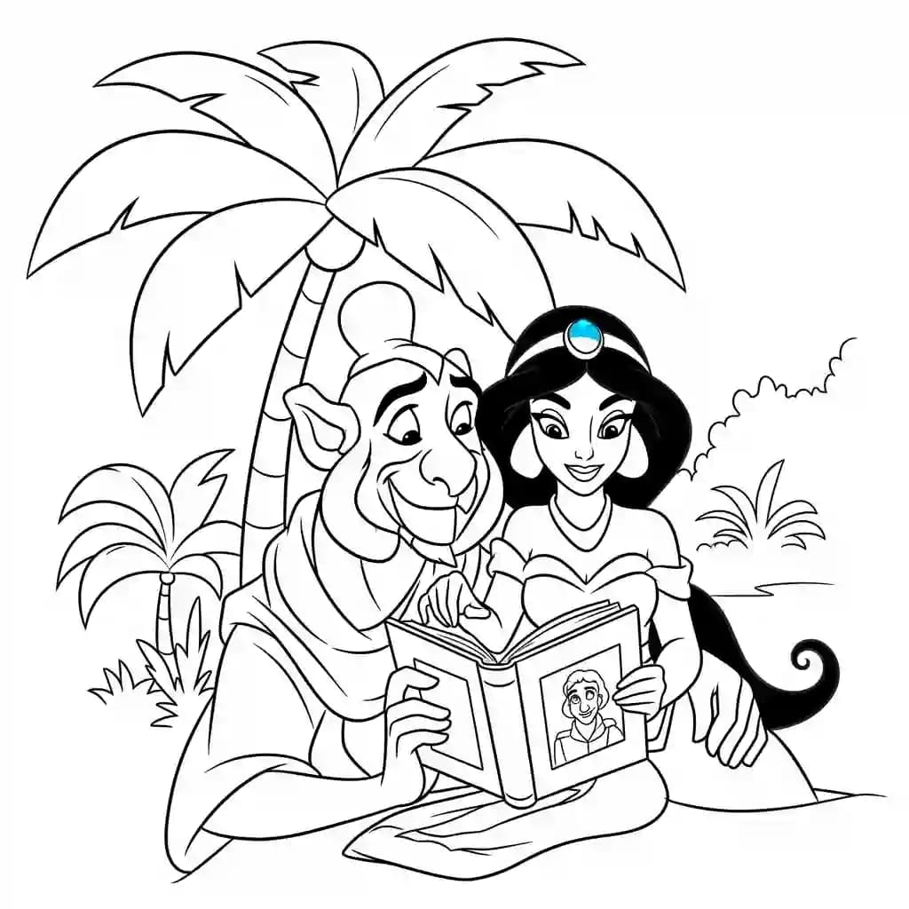 Desenhos da Jasmine para Colorir