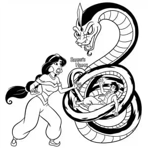 Desenhos da Jasmine para Colorir