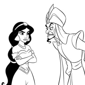 Desenhos da Jasmine para Colorir
