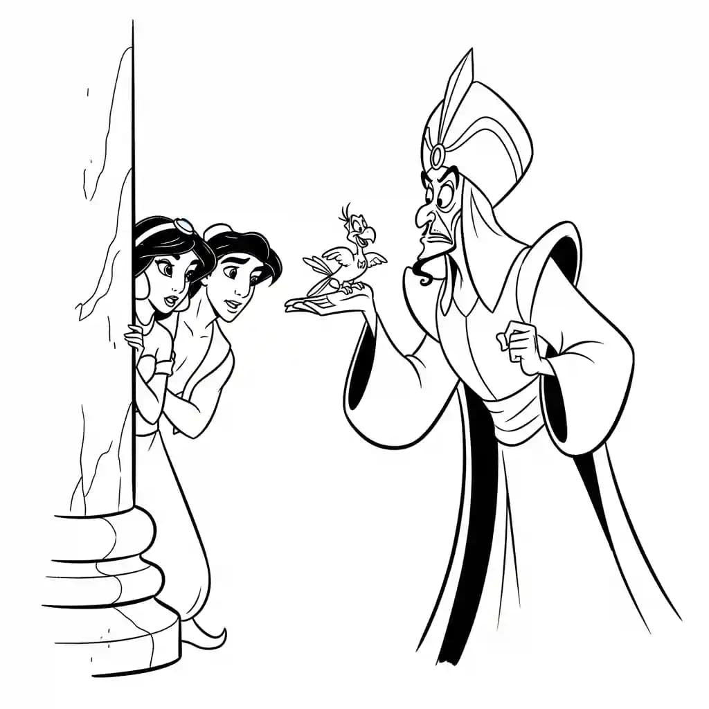 Desenhos da Jasmine para Colorir