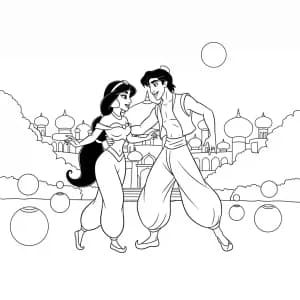 Desenhos da Jasmine para Colorir
