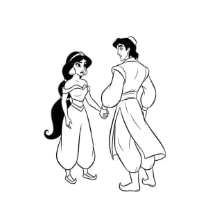 Desenhos da Jasmine para Colorir