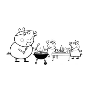 Desenhos da Peppa Pig para colorir Desenho da Peppa Pig para colorir com fundo branco