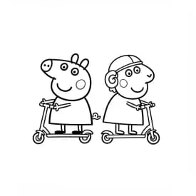 Desenhos da Peppa Pig para colorir Desenho da Peppa Pig para colorir com fundo branco