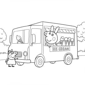 Desenhos da Peppa Pig para colorir Desenho da Peppa Pig para colorir com fundo branco