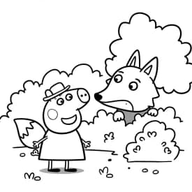 Desenhos da Peppa Pig para colorir Desenho da Peppa Pig para colorir com fundo branco