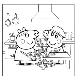 Desenhos da Peppa Pig para colorir Desenho da Peppa Pig para colorir com fundo branco
