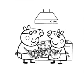 Desenhos da Peppa Pig para colorir Desenho da Peppa Pig para colorir com fundo branco