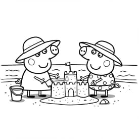 Desenhos da Peppa Pig para colorir Desenho da Peppa Pig para colorir com fundo branco