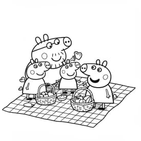 Desenhos da Peppa Pig para colorir Desenho da Peppa Pig para colorir com fundo branco