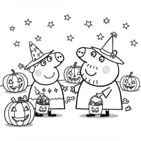 Desenhos da Peppa Pig para colorir Desenho da Peppa Pig para colorir com fundo branco