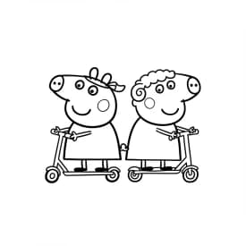 Desenhos da Peppa Pig para colorir Desenho da Peppa Pig para colorir com fundo branco
