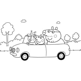 Desenhos da Peppa Pig para colorir Desenho da Peppa Pig para colorir com fundo branco