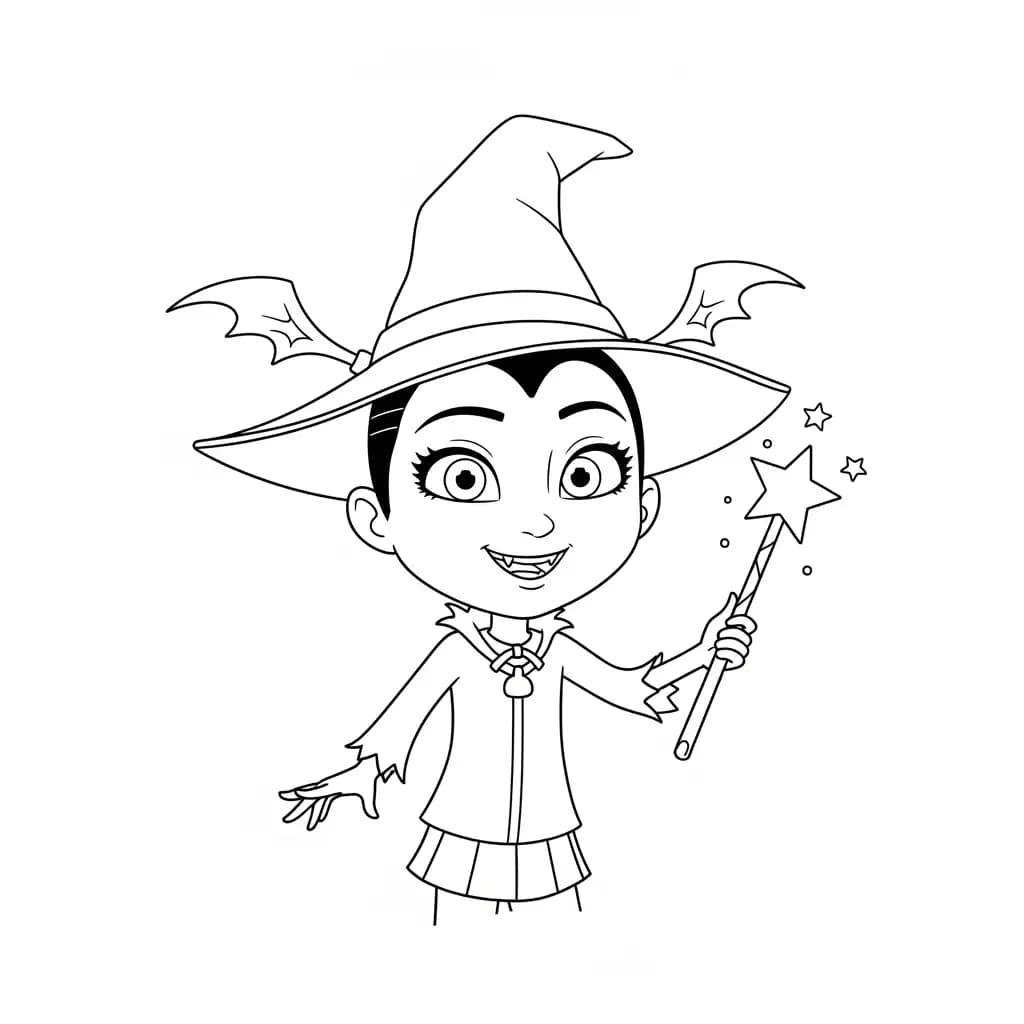 Desenhos da Vampirina para Colorir