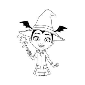 Desenhos da Vampirina para Colorir