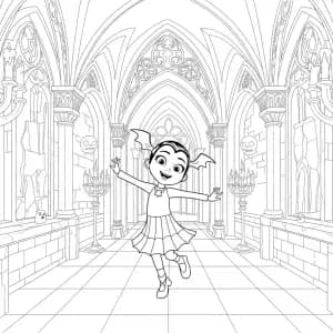 Desenhos da Vampirina para Colorir