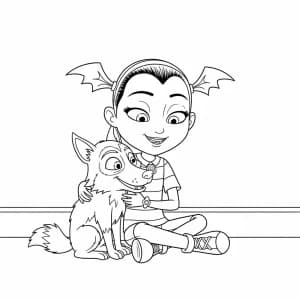 Desenhos da Vampirina para Colorir