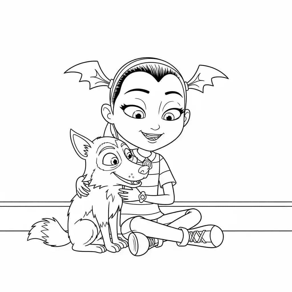 Desenhos da Vampirina para Colorir