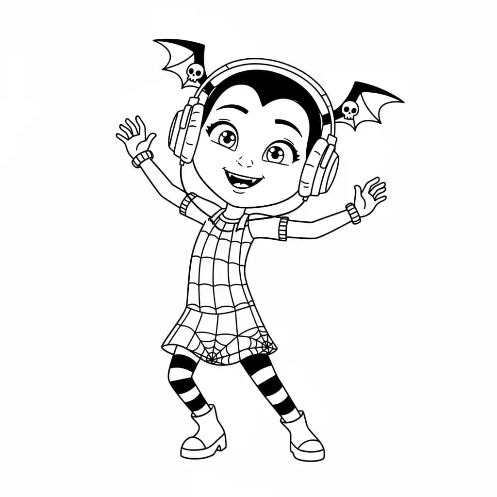 Desenhos da Vampirina para Colorir