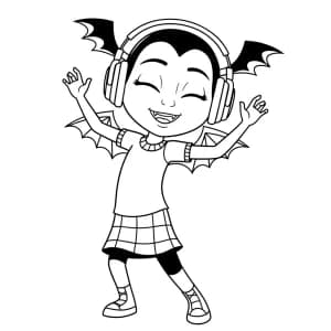 Desenhos da Vampirina para Colorir